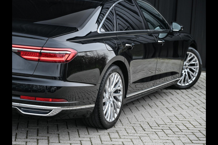 Audi A8 55 TFSI quattro Pro Line Plus 55 TFSI QUATTRO PRO LINE PLUS | LUCHTVERING | STANDKACHEL | VIRTUAL COCKPIT | LUCHTVERING | ADAPTIVE CRUISE | STOELVERWARMING EN -VENTILATIE | MASSAGE | 360 CAMERA | PANORAMADAK | LED | STUURVERWARMING | HEAD-UP | AMBIANCE INTERIEUR | SOFT-CLOSE |