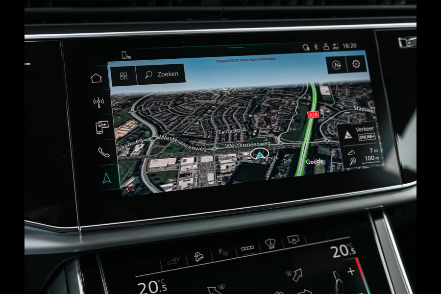 Audi Q8 55 TFSI e quattro Pro Line | S-Seats | B&O Sound | Head-Up | Night vision | Luchtvering | Adaptive cruise  | Camera | Keyless | Ambiance interieur |