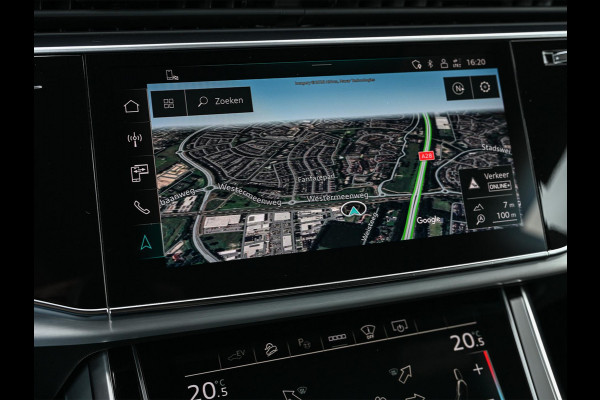 Audi Q8 55 TFSI e quattro Pro Line | S-Seats | B&O Sound | Head-Up | Night vision | Luchtvering | Adaptive cruise  | Camera | Keyless | Ambiance interieur |