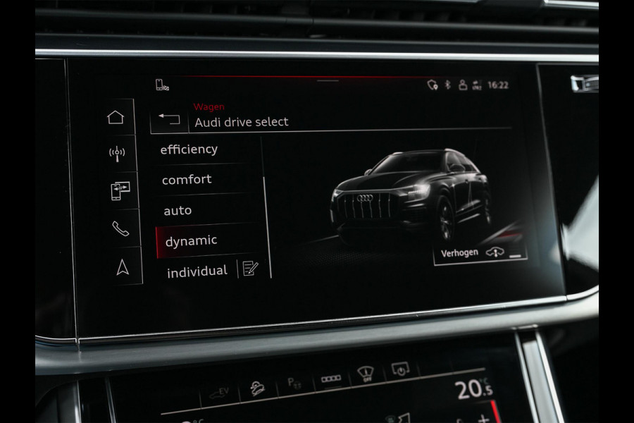 Audi Q8 55 TFSI e quattro Pro Line | S-Seats | B&O Sound | Head-Up | Night vision | Luchtvering | Adaptive cruise  | Camera | Keyless | Ambiance interieur |