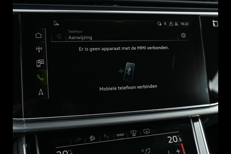 Audi Q8 55 TFSI e quattro Pro Line | S-Seats | B&O Sound | Head-Up | Night vision | Luchtvering | Adaptive cruise  | Camera | Keyless | Ambiance interieur |