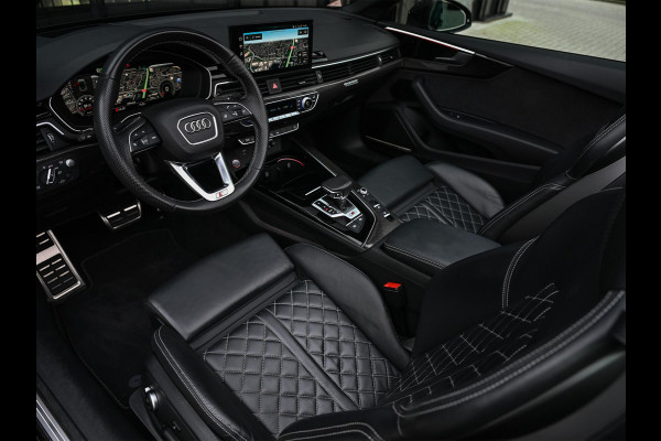 Audi A5 Cabriolet 3.0 TFSI S5 quattro | Head-up | B&O Sound | Trekhaak | Matrix led | S-stoelen met massage | 360 Camera | Keyless entry | Memory seats | Carbon inleg