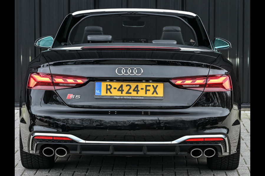 Audi A5 Cabriolet 3.0 TFSI S5 quattro | Head-up | B&O Sound | Trekhaak | Matrix led | S-stoelen met massage | 360 Camera | Keyless entry | Memory seats | Carbon inleg