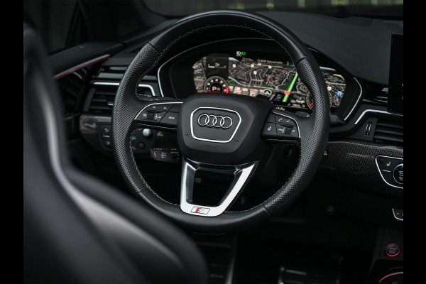 Audi A5 Cabriolet 3.0 TFSI S5 quattro | Head-up | B&O Sound | Trekhaak | Matrix led | S-stoelen met massage | 360 Camera | Keyless entry | Memory seats | Carbon inleg