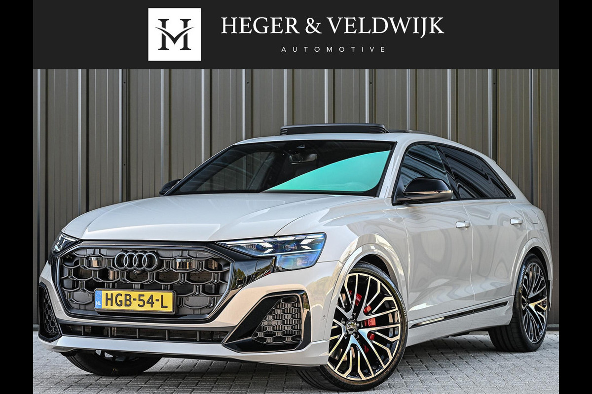 Audi Q8 60 TFSI e quattro Pro Line S Competition | Advanced onderstel | NL auto |  Audi exclusive color  | B&O Sound | Memory pack | Panorama dak | Head-up | Valcano s-seats | Trekhaak | Adaptive cruise | Ambiance interieur