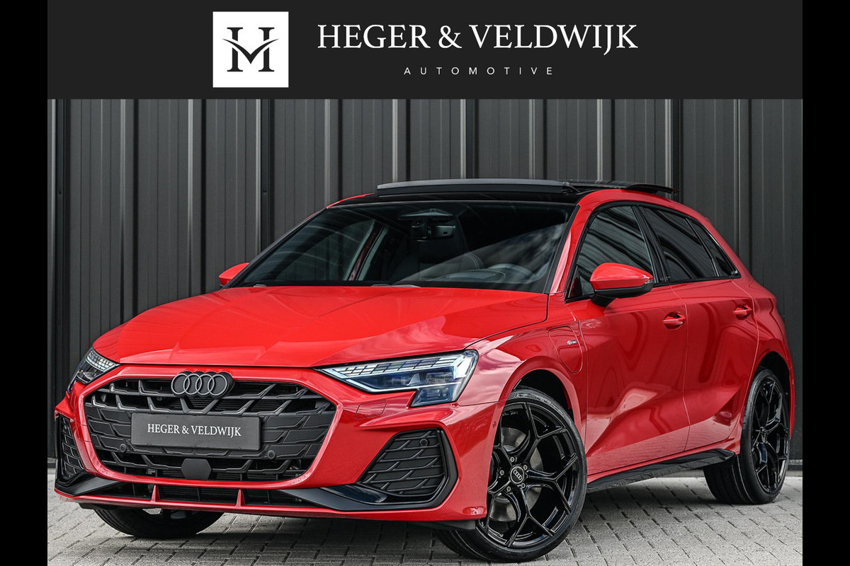 Audi A3 Sportback 45 TFSI e S edition Competition | Panoramadak | 5 jr garantie | Ambiance interieur | Active Cruise | Sonos Sound | S-Seats + Memory | Head-Up | Camera | Stoelverwarming | Keyless