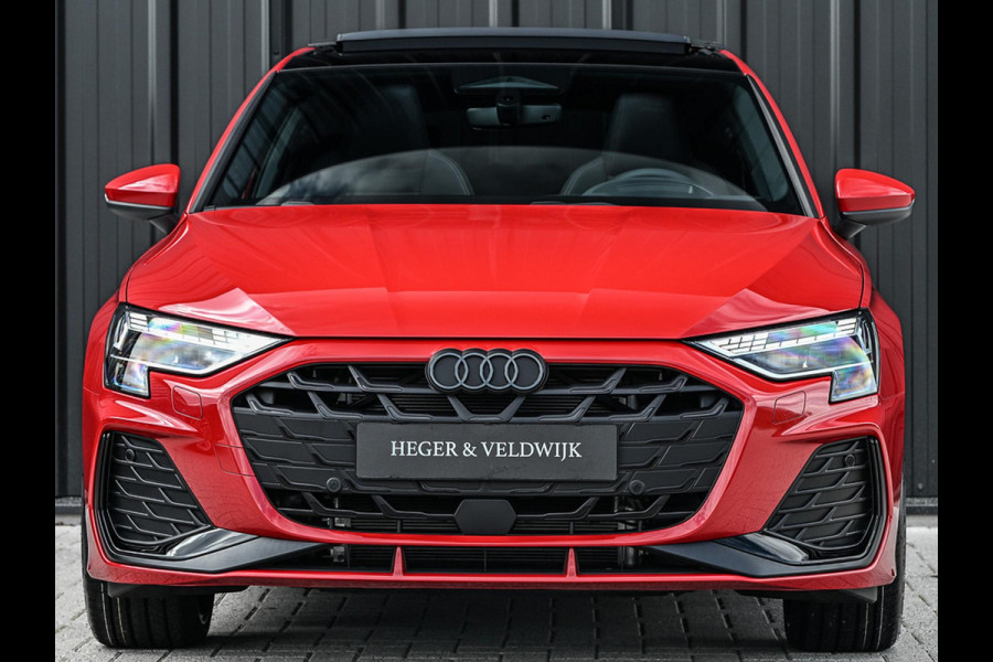 Audi A3 Sportback 45 TFSI e S edition Competition | Panoramadak | 5 jr garantie | Ambiance interieur | Active Cruise | Sonos Sound | S-Seats + Memory | Head-Up | Camera | Stoelverwarming | Keyless