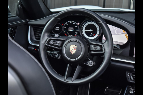 Porsche 911 Cabrio 3.0 Carrera 4 S NL-Auto 451pk | Sport design pack | Achteras besturing | Lift systeem | Sport chrono | 18-wegs memory seats | Burmester sound | Adaptive cruise | Carbon pack | Matrix led | 360 camera | Nw prijs 236.000