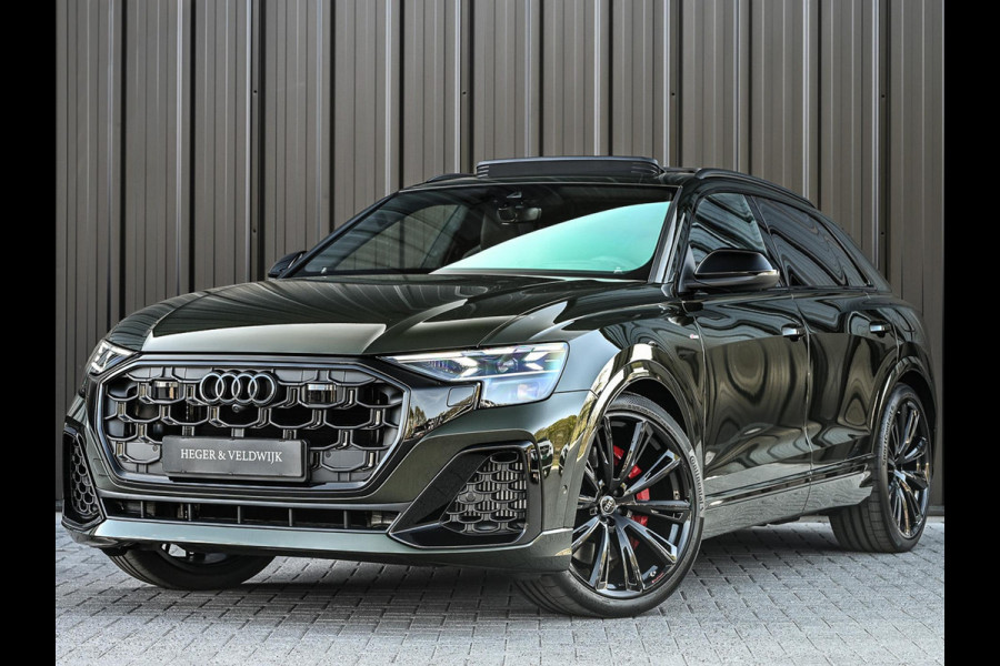Audi Q8 60 TFSI e quattro Pro Line S Competition | B&O advanced | Audi exclusive | 5 jaar garantie | Panoramadak | massage stoelen | 4 wiel besturing | Alcantara hemel | Soft-close | Elektr. Trekhaak | Achteras besturing | Oled achterlichten