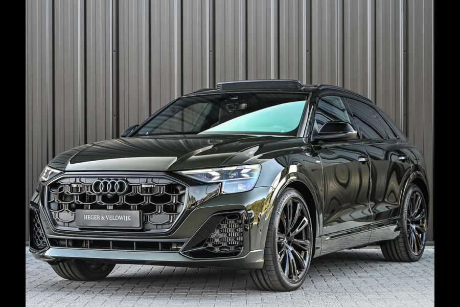 Audi Q8 60 TFSI e quattro Pro Line S Competition | B&O advanced | Audi exclusive | 5 jaar garantie | Panoramadak | massage stoelen | 4 wiel besturing | Alcantara hemel | Soft-close | Elektr. Trekhaak | Achteras besturing | Oled achterlichten
