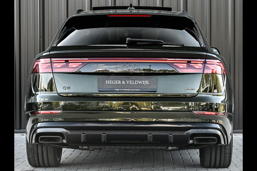 Audi Q8 60 TFSI e quattro Pro Line S Competition | B&O advanced | Audi exclusive | 5 jaar garantie | Panoramadak | massage stoelen | 4 wiel besturing | Alcantara hemel | Soft-close | Elektr. Trekhaak | Achteras besturing | Oled achterlichten