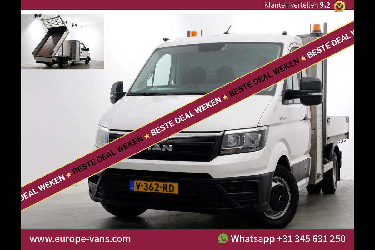 MAN TGE 5.180 2.0 177pk E6 L2H1 Kipper Dubbel Lucht Trekhaak 3500kg 06-2018