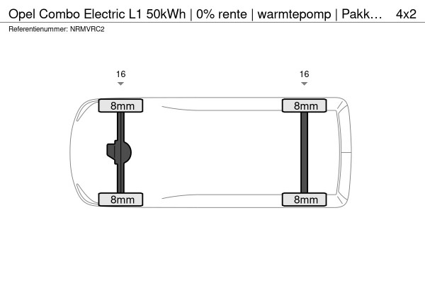 Opel Combo Electric L1 50kWh | 0% rente | warmtepomp | Pakket Comfort Connect | betimmering | verwarmde stoelen | EcoLED koplampen | rijklaarprijs
