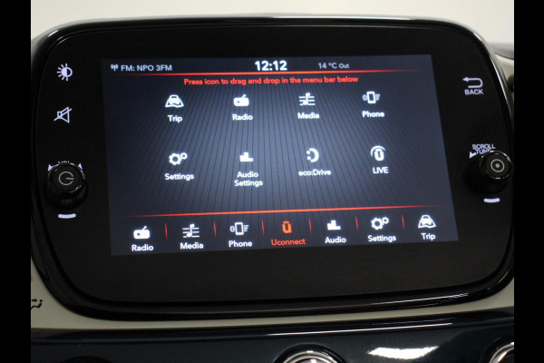 Fiat 500C 1.2 Lounge Automaat Cruise Control Parkeersensoren Achter Climate Control Elektrische Ramen Lichtmetalen velgen Display