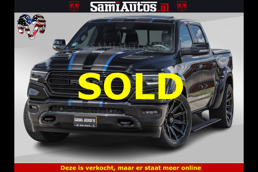 Dodge Ram HULK PACK LIMITED | 5.7 V8 | WIDE BODY | STRIPING | HUD | LUCHTVERING | OPEN UITLAAT KLEP | BOM VOL CREW CAB | DUBBELE CABINE | DC | 5 PERSOONS |