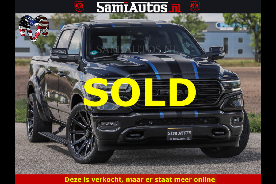 Dodge Ram HULK PACK LIMITED | 5.7 V8 | WIDE BODY | STRIPING | HUD | LUCHTVERING | OPEN UITLAAT KLEP | BOM VOL CREW CAB | DUBBELE CABINE | DC | 5 PERSOONS |