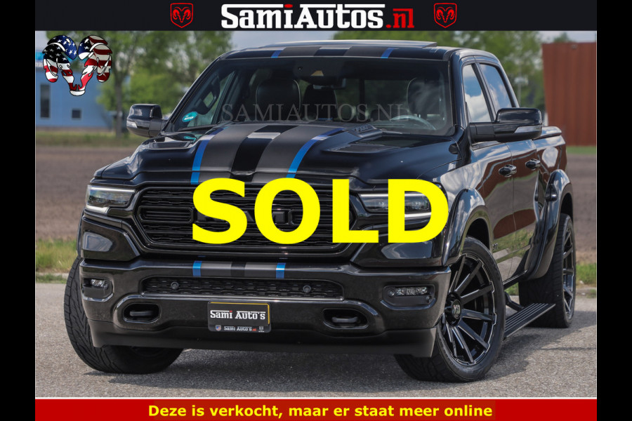 Dodge Ram HULK PACK LIMITED | 5.7 V8 | WIDE BODY | STRIPING | HUD | LUCHTVERING | OPEN UITLAAT KLEP | BOM VOL CREW CAB | DUBBELE CABINE | DC | 5 PERSOONS |