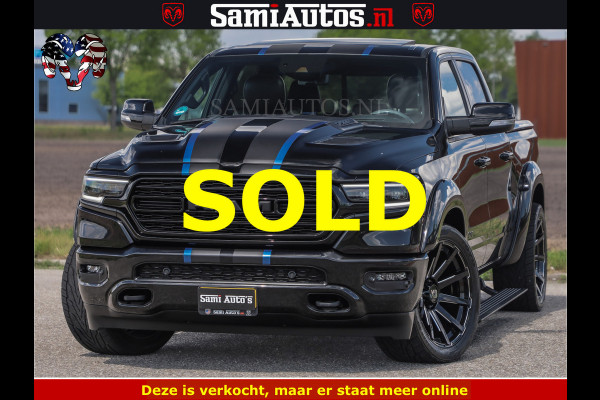 Dodge Ram HULK PACK LIMITED | 5.7 V8 | WIDE BODY | STRIPING | HUD | LUCHTVERING | OPEN UITLAAT KLEP | BOM VOL CREW CAB | DUBBELE CABINE | DC | 5 PERSOONS |