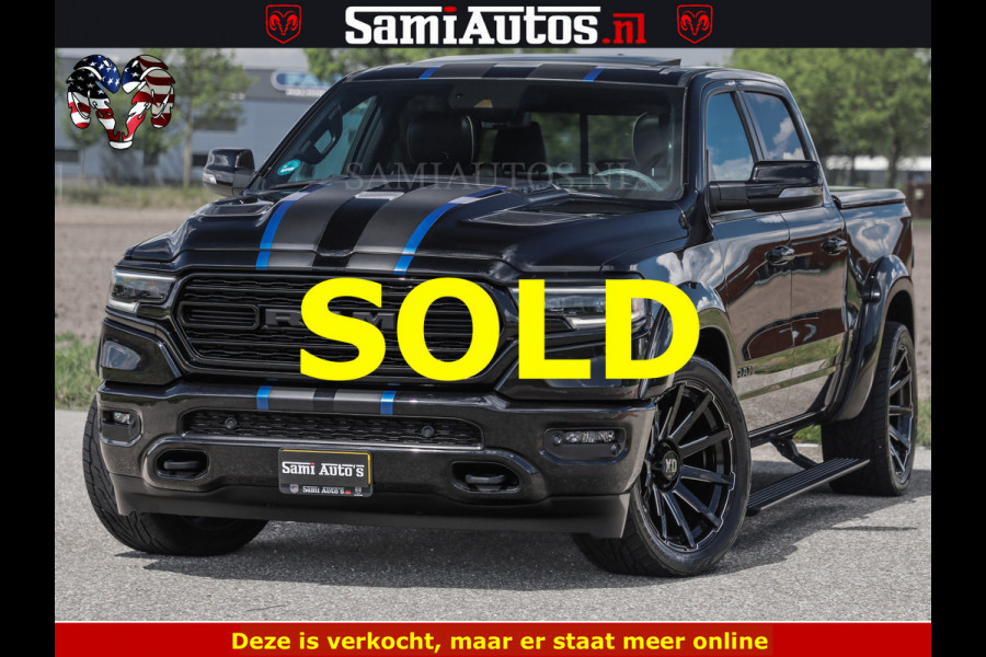 Dodge Ram HULK PACK LIMITED | 5.7 V8 | WIDE BODY | STRIPING | HUD | LUCHTVERING | OPEN UITLAAT KLEP | BOM VOL CREW CAB | DUBBELE CABINE | DC | 5 PERSOONS |