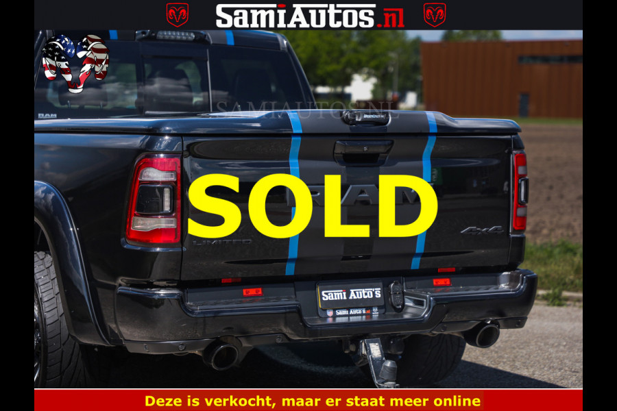 Dodge Ram HULK PACK LIMITED | 5.7 V8 | WIDE BODY | STRIPING | HUD | LUCHTVERING | OPEN UITLAAT KLEP | BOM VOL CREW CAB | DUBBELE CABINE | DC | 5 PERSOONS |