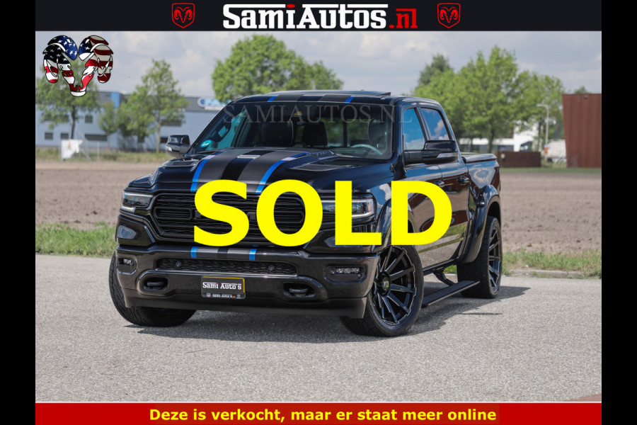 Dodge Ram HULK PACK LIMITED | 5.7 V8 | WIDE BODY | STRIPING | HUD | LUCHTVERING | OPEN UITLAAT KLEP | BOM VOL CREW CAB | DUBBELE CABINE | DC | 5 PERSOONS |