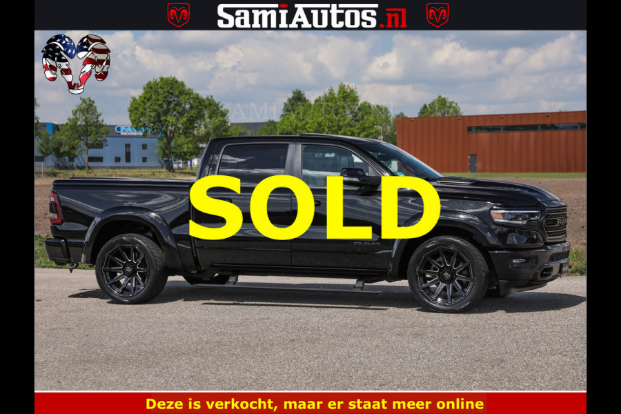 Dodge Ram HULK PACK LIMITED | 5.7 V8 | WIDE BODY | STRIPING | HUD | LUCHTVERING | OPEN UITLAAT KLEP | BOM VOL CREW CAB | DUBBELE CABINE | DC | 5 PERSOONS |