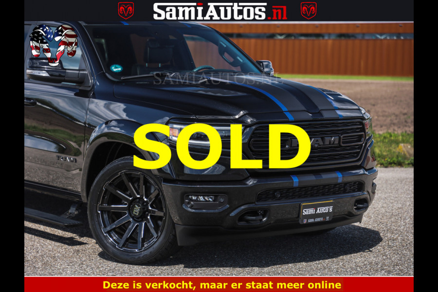 Dodge Ram HULK PACK LIMITED | 5.7 V8 | WIDE BODY | STRIPING | HUD | LUCHTVERING | OPEN UITLAAT KLEP | BOM VOL CREW CAB | DUBBELE CABINE | DC | 5 PERSOONS |