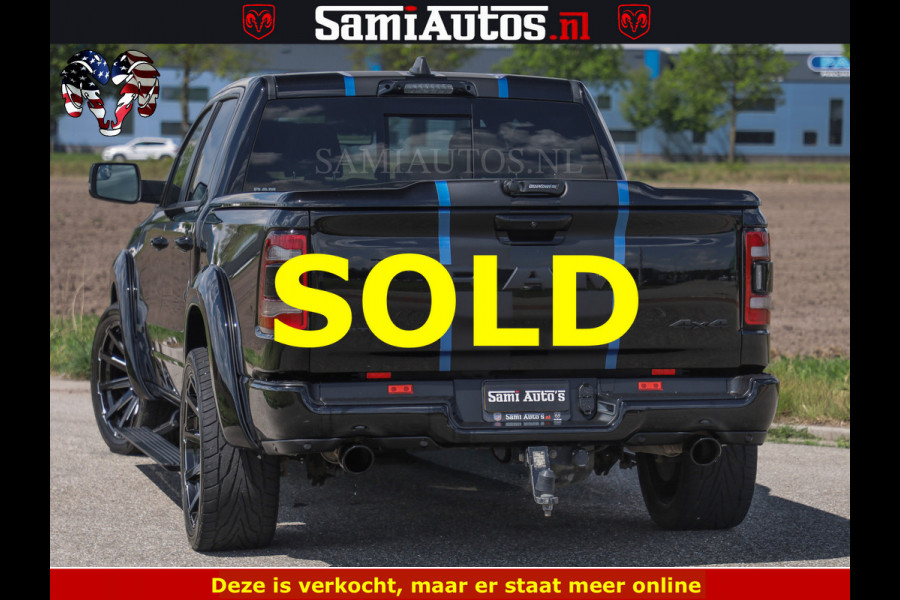 Dodge Ram HULK PACK LIMITED | 5.7 V8 | WIDE BODY | STRIPING | HUD | LUCHTVERING | OPEN UITLAAT KLEP | BOM VOL CREW CAB | DUBBELE CABINE | DC | 5 PERSOONS |
