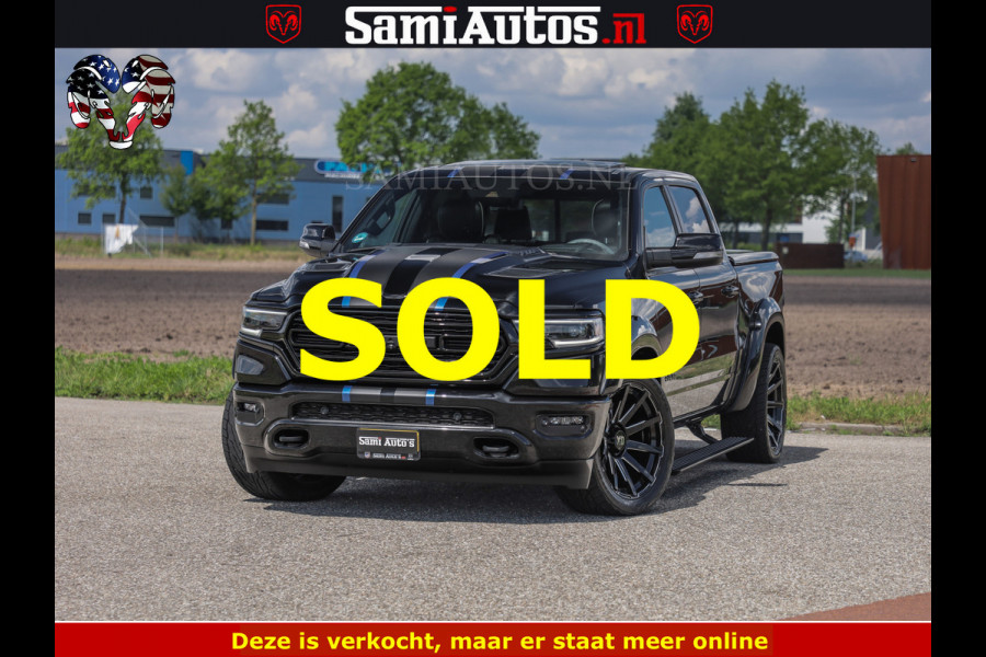 Dodge Ram HULK PACK LIMITED | 5.7 V8 | WIDE BODY | STRIPING | HUD | LUCHTVERING | OPEN UITLAAT KLEP | BOM VOL CREW CAB | DUBBELE CABINE | DC | 5 PERSOONS |