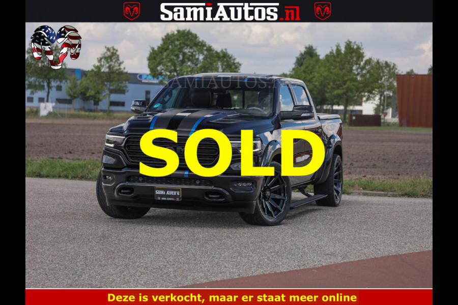 Dodge Ram HULK PACK LIMITED | 5.7 V8 | WIDE BODY | STRIPING | HUD | LUCHTVERING | OPEN UITLAAT KLEP | BOM VOL CREW CAB | DUBBELE CABINE | DC | 5 PERSOONS |