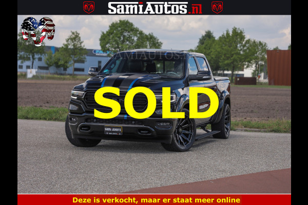 Dodge Ram HULK PACK LIMITED | 5.7 V8 | WIDE BODY | STRIPING | HUD | LUCHTVERING | OPEN UITLAAT KLEP | BOM VOL CREW CAB | DUBBELE CABINE | DC | 5 PERSOONS |