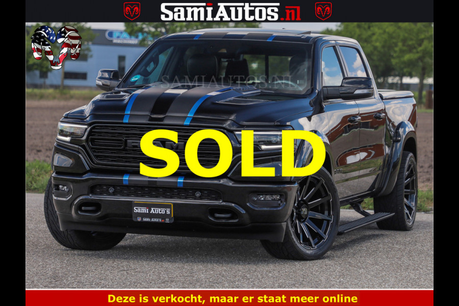 Dodge Ram HULK PACK LIMITED | 5.7 V8 | WIDE BODY | STRIPING | HUD | LUCHTVERING | OPEN UITLAAT KLEP | BOM VOL CREW CAB | DUBBELE CABINE | DC | 5 PERSOONS |