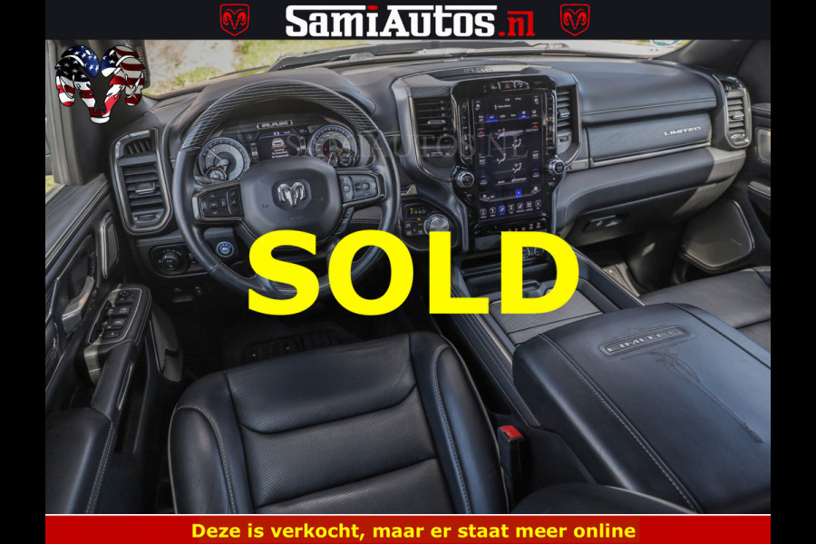 Dodge Ram HULK PACK LIMITED | 5.7 V8 | WIDE BODY | STRIPING | HUD | LUCHTVERING | OPEN UITLAAT KLEP | BOM VOL CREW CAB | DUBBELE CABINE | DC | 5 PERSOONS |