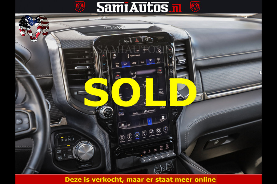 Dodge Ram HULK PACK LIMITED | 5.7 V8 | WIDE BODY | STRIPING | HUD | LUCHTVERING | OPEN UITLAAT KLEP | BOM VOL CREW CAB | DUBBELE CABINE | DC | 5 PERSOONS |