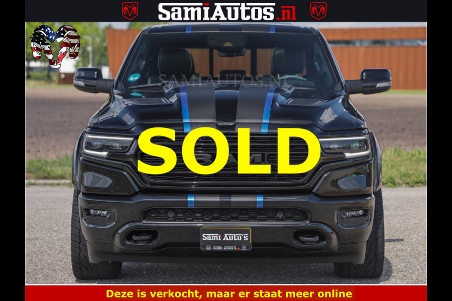 Dodge Ram HULK PACK LIMITED | 5.7 V8 | WIDE BODY | STRIPING | HUD | LUCHTVERING | OPEN UITLAAT KLEP | BOM VOL CREW CAB | DUBBELE CABINE | DC | 5 PERSOONS |