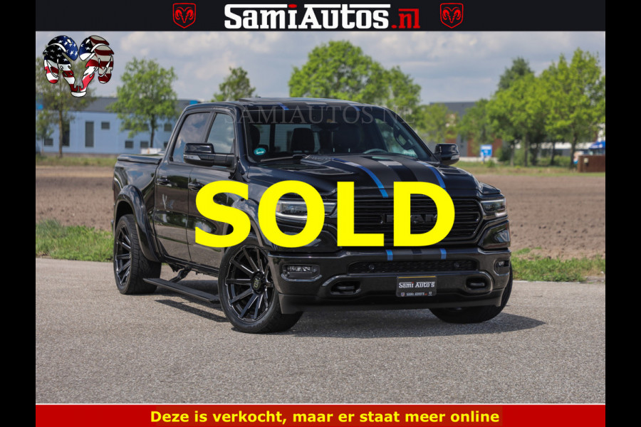 Dodge Ram HULK PACK LIMITED | 5.7 V8 | WIDE BODY | STRIPING | HUD | LUCHTVERING | OPEN UITLAAT KLEP | BOM VOL CREW CAB | DUBBELE CABINE | DC | 5 PERSOONS |