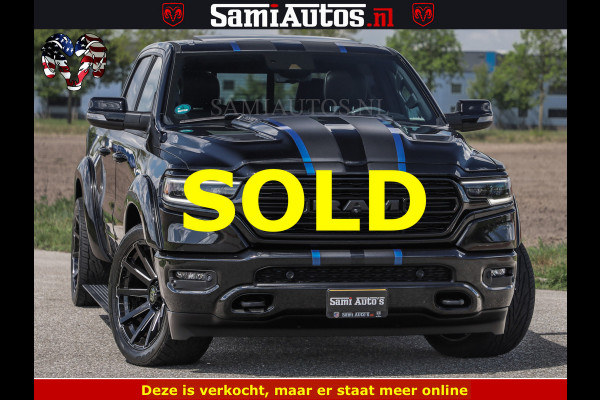Dodge Ram HULK PACK LIMITED | 5.7 V8 | WIDE BODY | STRIPING | HUD | LUCHTVERING | OPEN UITLAAT KLEP | BOM VOL CREW CAB | DUBBELE CABINE | DC | 5 PERSOONS |