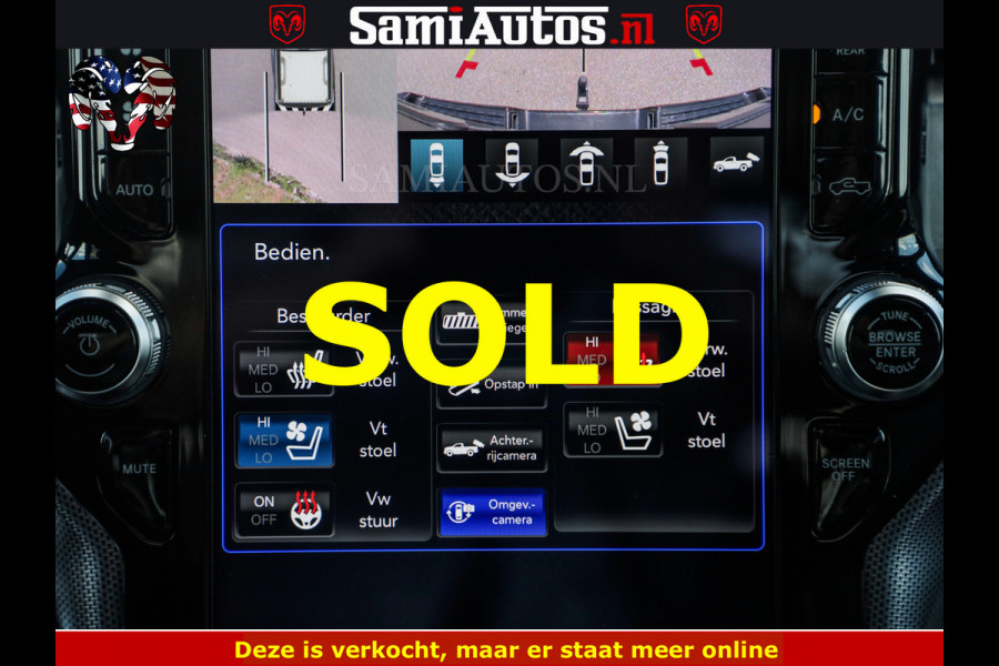 Dodge Ram HULK PACK LIMITED | 5.7 V8 | WIDE BODY | STRIPING | HUD | LUCHTVERING | OPEN UITLAAT KLEP | BOM VOL CREW CAB | DUBBELE CABINE | DC | 5 PERSOONS |