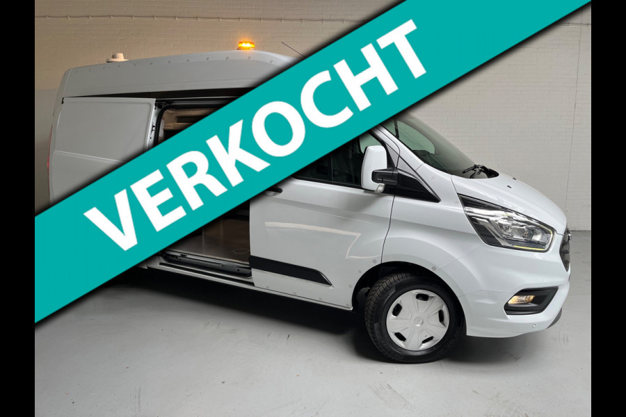 Ford Transit Custom SERVICEWAGEN LANG/ HOOG 320 2.0 TDCI EURO6 L2H2 TREND SORTIMO V230 OMVORMER TREKHAAK STANDKACHEL RIJKLAARPRIJS