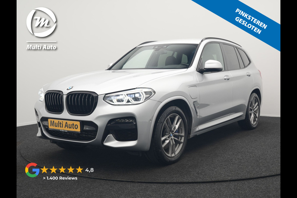 BMW X3 xDrive30e M Sport PHEV 293pk Dealer O.H. | Trekhaak Af Fabriek | Head Up | Camera | Sportstoelen Verwarmd | Apple Carplay | Keyless | Blis | Sfeerverlichting | Virtual | Navigatie | DAB | Plug In Hybrid