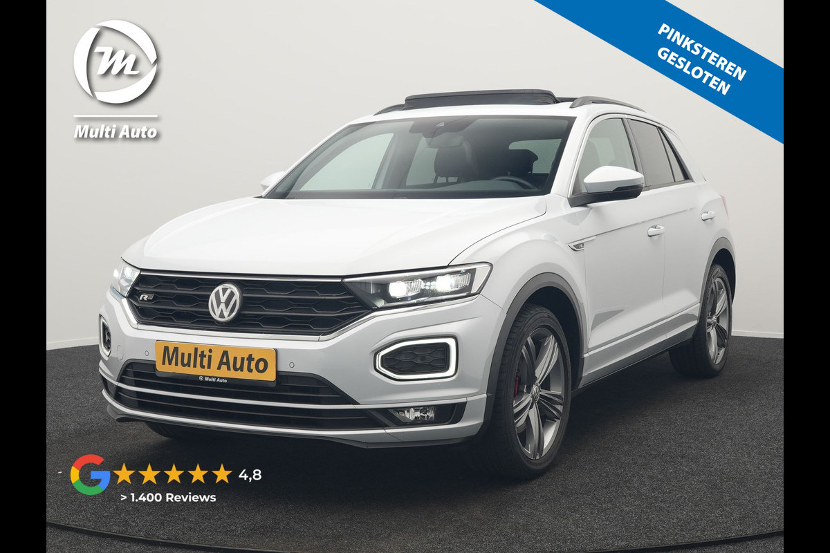 Volkswagen T-Roc 1.5 TSI R-Line 150pk Dealer O.H. | Trekhaak Afn. | Panodak | Adaptive Cruise | Camera | Sportstoelen Verwarmd | Keyless | Apple Carplay | Blis | LED Koplampen | Navigatie | DAB |