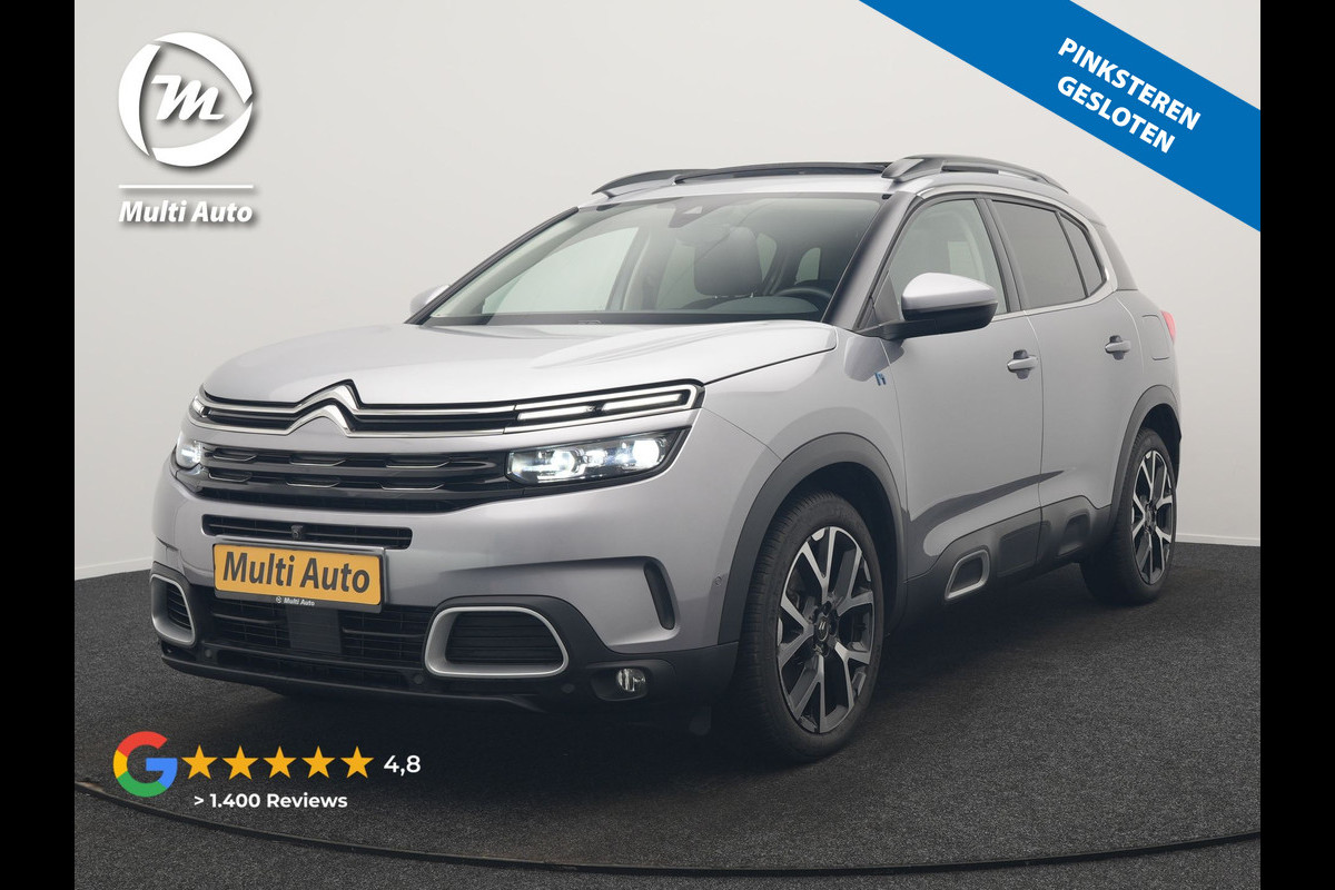 Citroën C5 Aircross 1.6 Shine PHEV 225pk Dealer O.H PHEV | Panodak | 360 Camera | Adaptive Cruise | Lederen Comfortstoelen Verwarmd | Blis | Navigatie | Apple Carplay | Virtual | DAB | 19" L.M. | Plug In Hybrid |