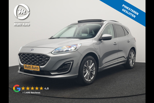 Ford Kuga 2.5 Vignale PHEV 225pk Dealer O.H | Panodak | Head Up | Bang & Olufsen Sound | Adaptive Cruise | 360 Camera | Lederen Sportstoelen Memory & Verwarmd | Keyless | Pilot Assist | Blis | Apple Carplay | Navigatie | Virtual | DAB  | Plug In Hybrid |