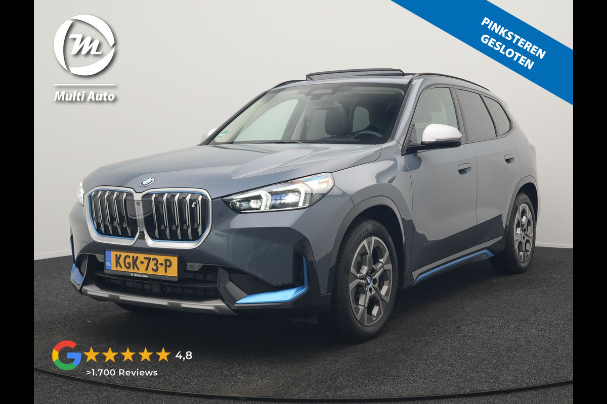 BMW iX1 xDrive30 Launch Edition 313pk 67 kWh Dealer O.H 96.5% SOH | Panodak | Adaptive Cruise | 360 Camera | Lederen Comfortzetels Massage & Memory | Head Up | Harman Kardon | Keyless |