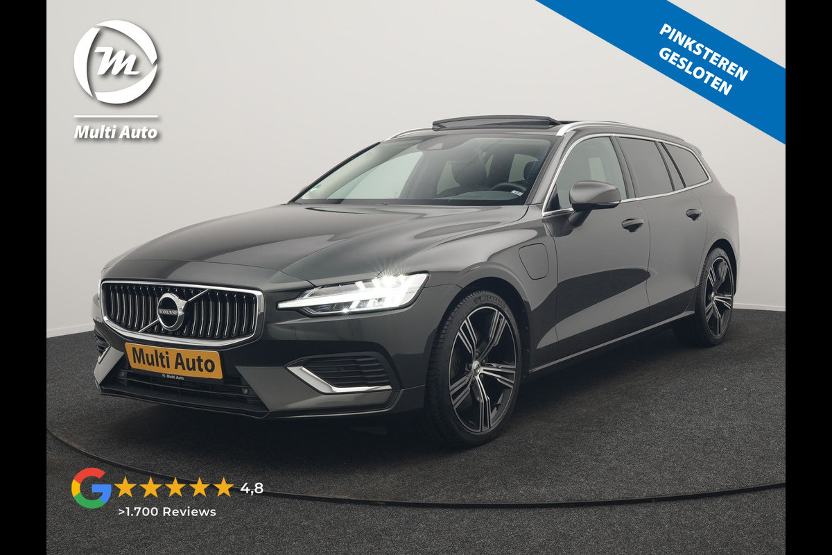 Volvo V60 T6 Recharge AWD Inscription PHEV 340pk Dealer O.H. | Panodak | Camera | Lederen Sportstoelen Memory & Verwarmd | Stuur Verwarmd | Keyless | Navigatie | DAB | Cruise Control | Plug In Hybrid |