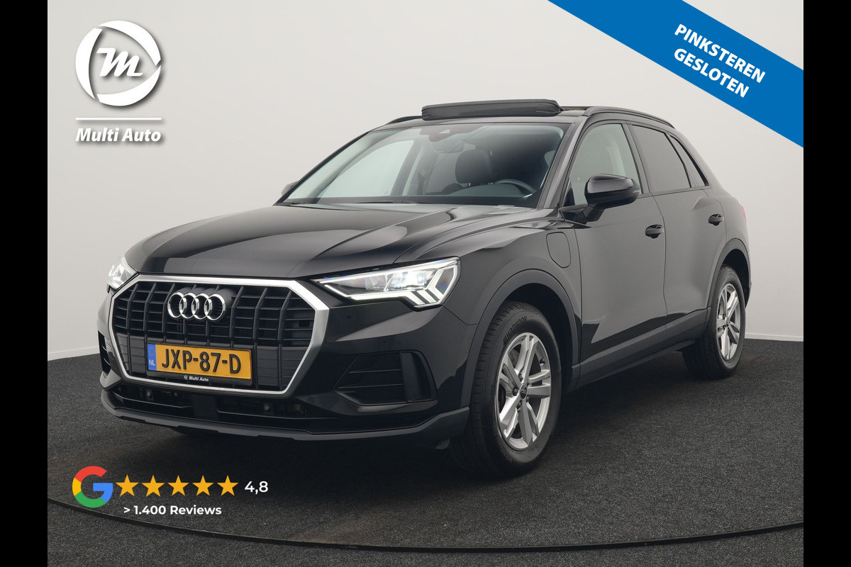 Audi Q3 45 TFSI e PHEV 245pk Dealer O.H. | Trekhaak Af Fabriek | Panodak | Camera | Alcantara Sportstoelen Verwarmd | Apple Carplay | Keyless | Blis | LED Koplampen | Virtual | Navigatie | DAB | Plug In Hybrid |