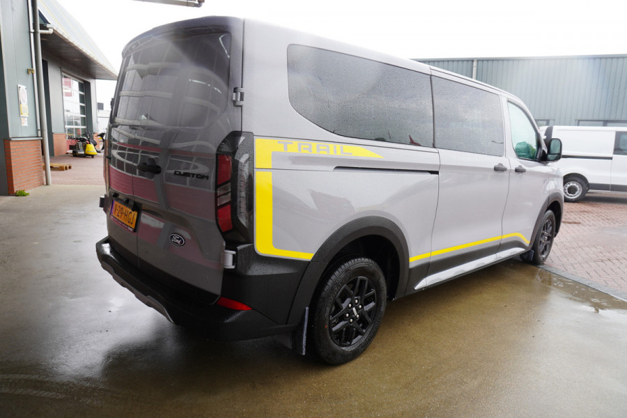 Ford Transit Custom 320L 2.0 TDCI 136PK L2H1 Trail DubbelCabine Schuifdeur L/R Nr. V090 | Airco | Adap | Navi| Camera | Blis | Lm velgen DEMO