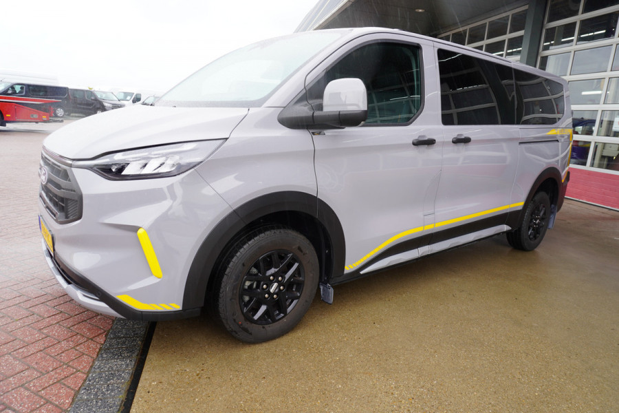 Ford Transit Custom 320L 2.0 TDCI 136PK L2H1 Trail DubbelCabine Schuifdeur L/R Nr. V090 | Airco | Adap | Navi| Camera | Blis | Lm velgen DEMO