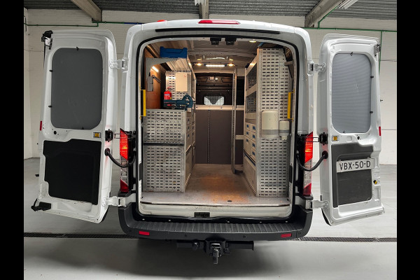 Ford Transit Servicewagen 2.0 TDCI 130pk euro6 L2H2 Trend Sortimo Inrichting Victron v230 Standkachel Trekhaak RIJKLAARPRIJS!