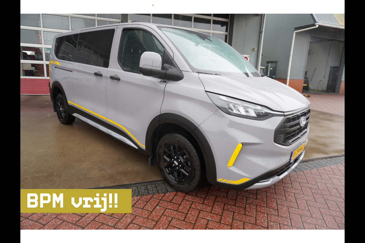 Ford Transit Custom 320L 2.0 TDCI 136PK L2H1 Trail DubbelCabine Schuifdeur L/R Nr. V090 | Airco | Adap | Navi| Camera | Blis | Lm velgen DEMO